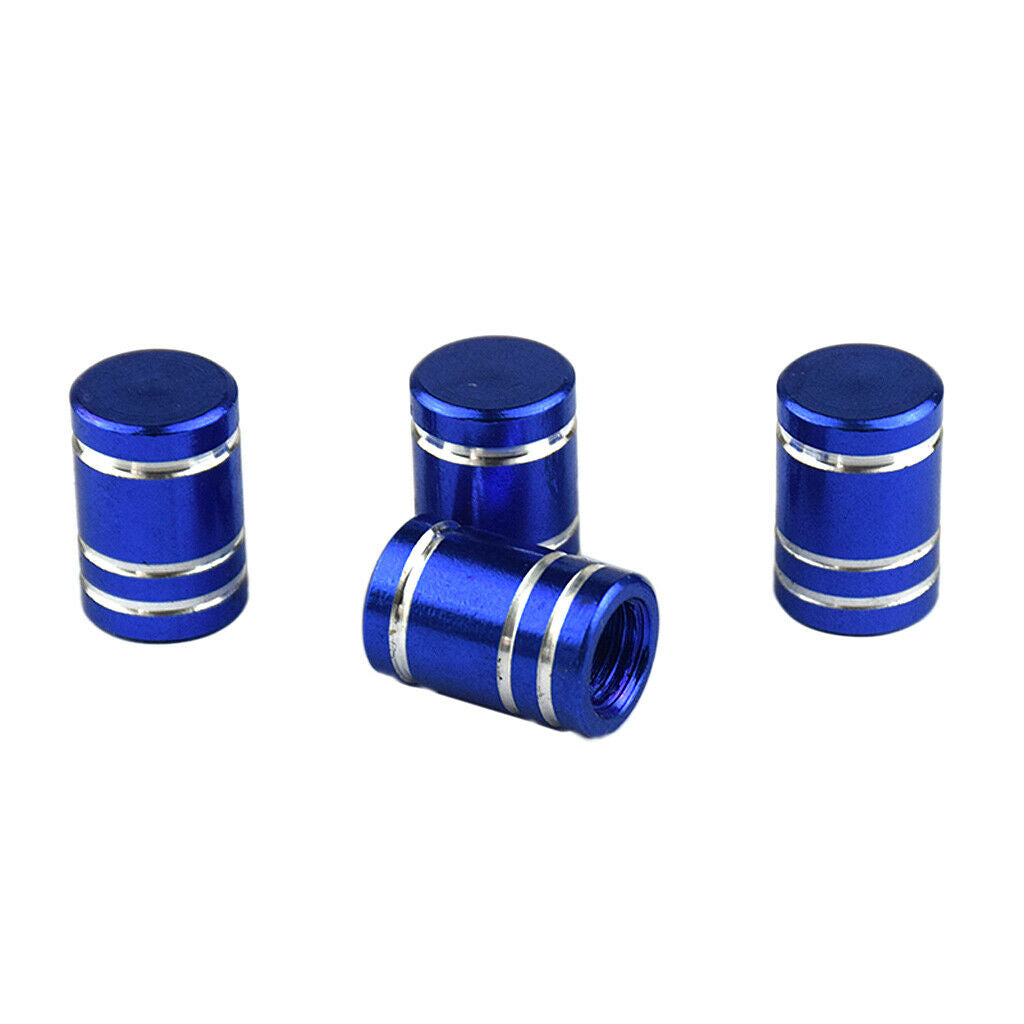 4pcs Precision Aluminum Tires Stem Caps Valve Dust Caps Replacement 11mm