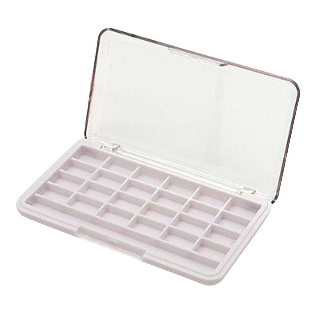 2x 24 Grids Empty Makeup Lipstick Powder Blusher Palette Case Container