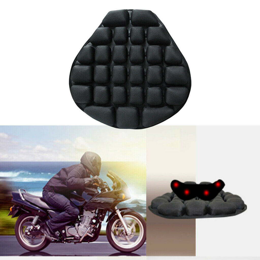 Non-slip Inflatable Motorcycle Seat Cushion Pad and Side Mirrors 7/8in 22mm