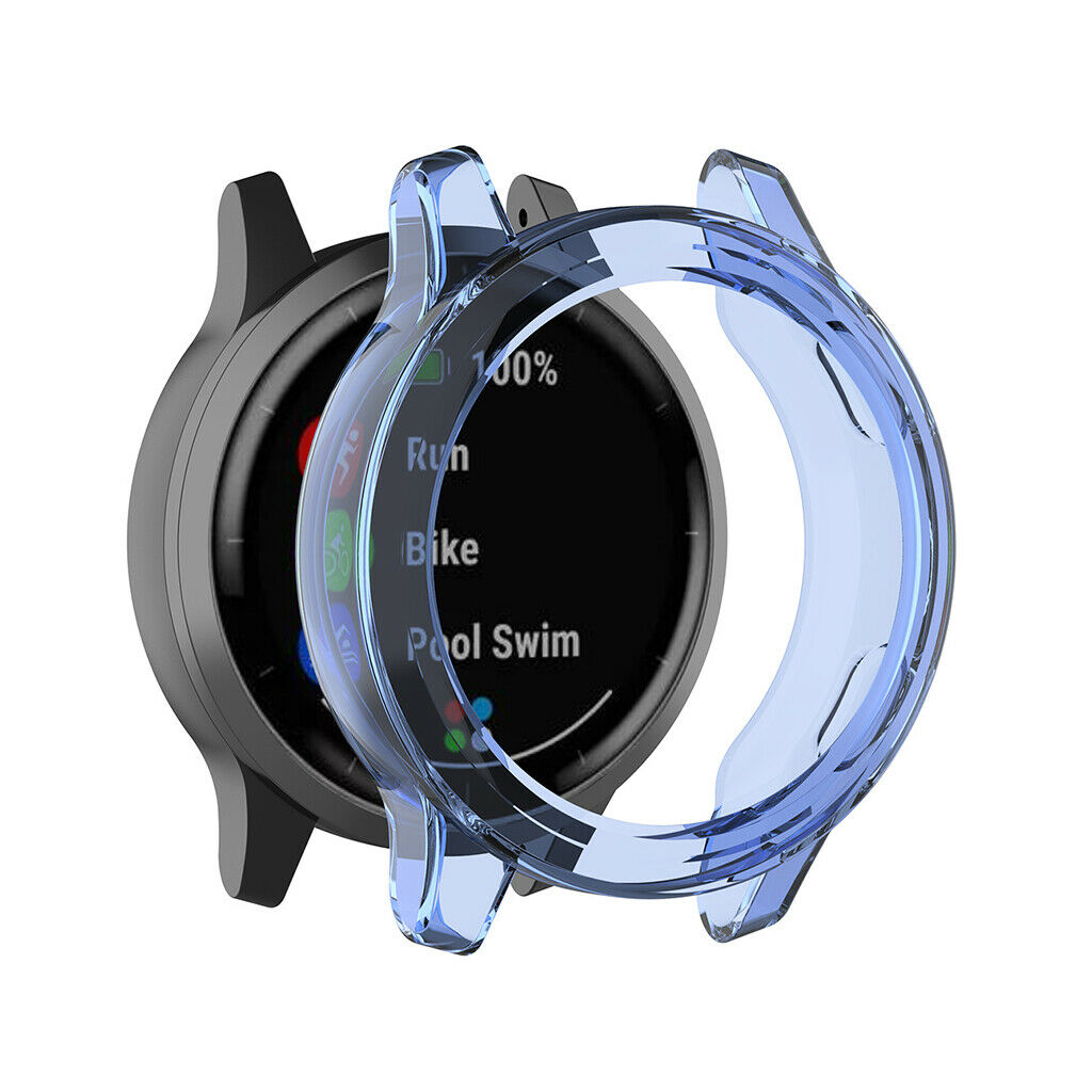 Smart Watch TPU Protective Case Cover For Garmin vivoactive 4 Active Blue