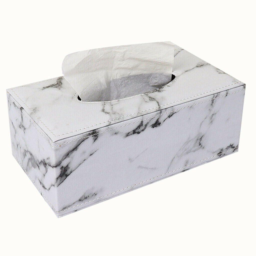 Marble Tissue Box Napkin Holder Tissue Box Cover Holder Desk Box