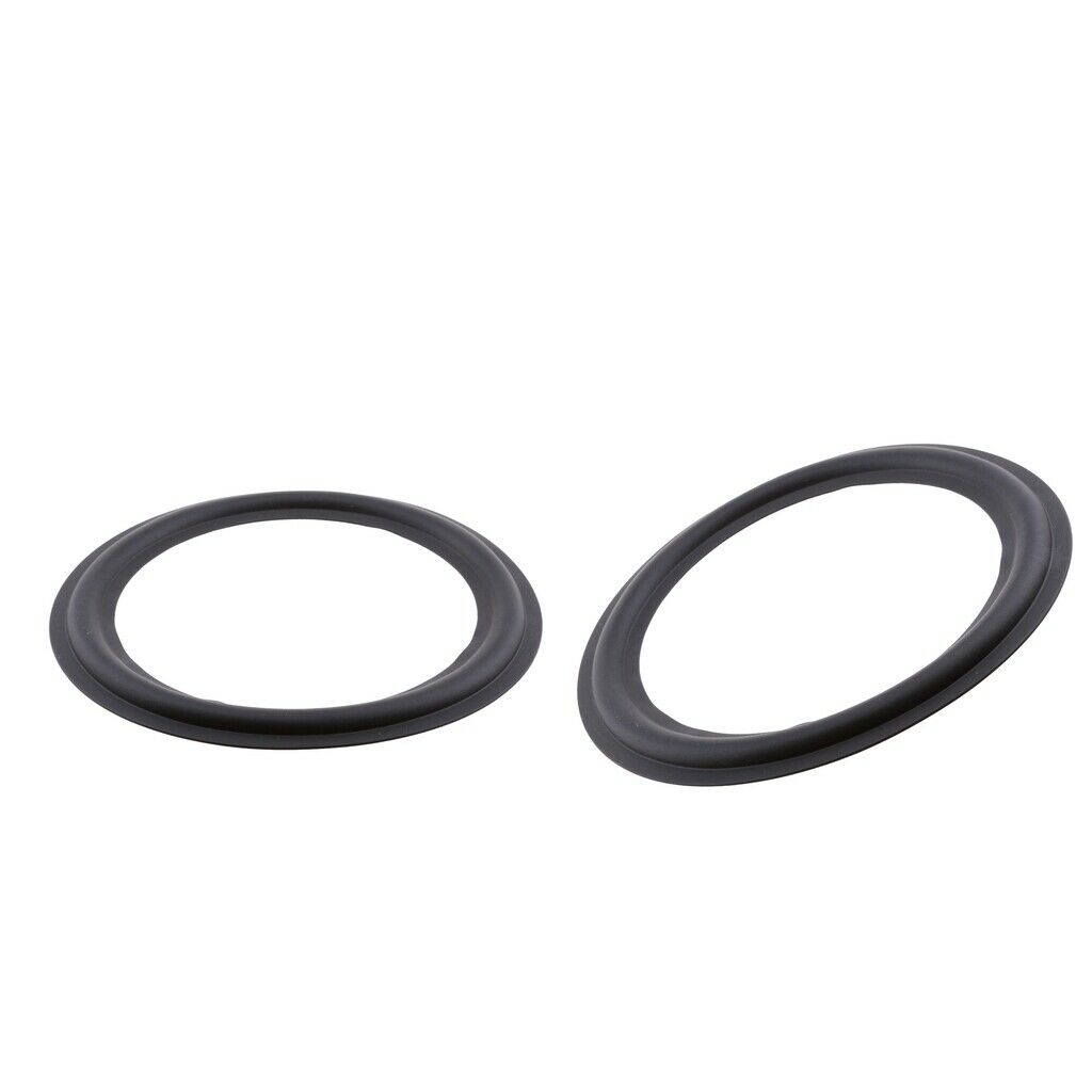 Prettyia 2x 10" 245mm Speaker Surround Rubber Woofer Edge Audio Replacement