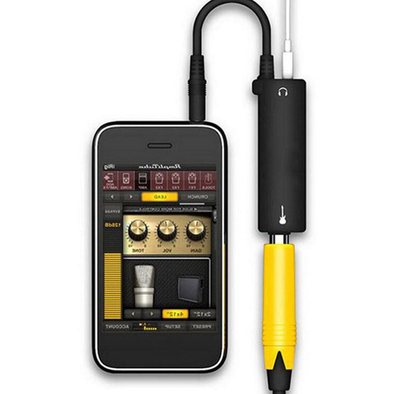Guitar Link Audio Interface Cable Adapter Amp Amplifier Effects Pedal Adapt