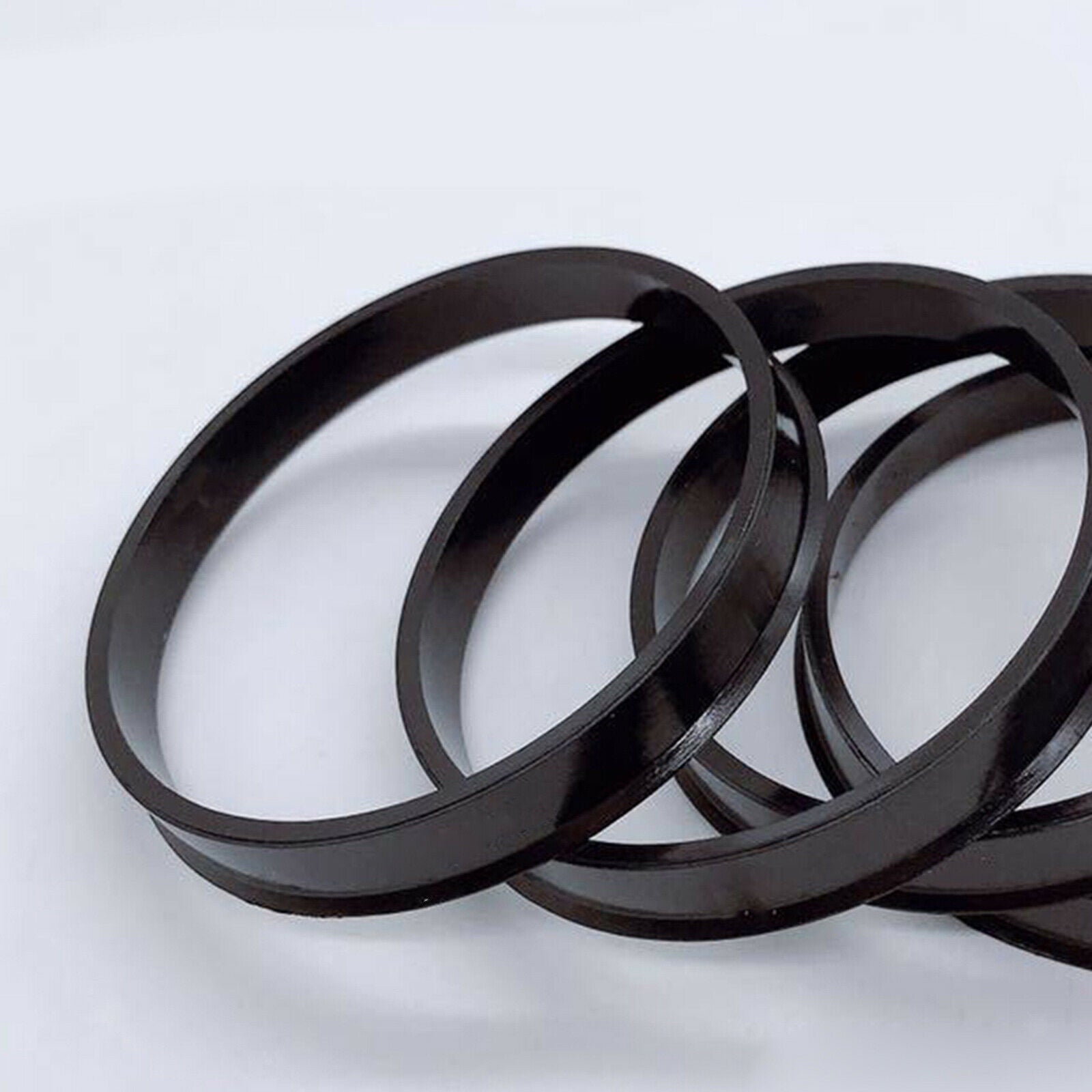 4x Car 66.6mm - 57.1mm Wheel Spigot Hub Centric Hubcentric Ring Plastic