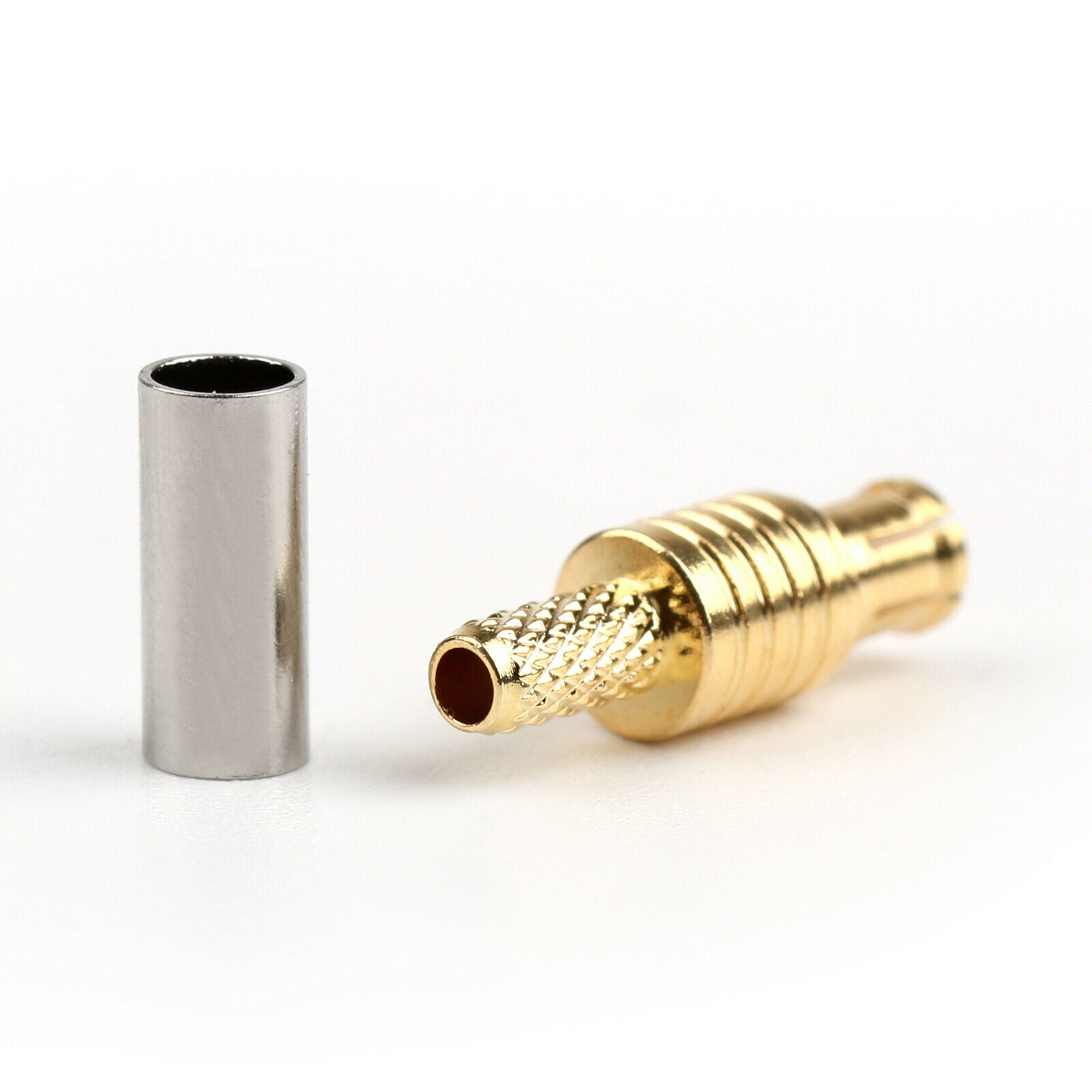 10Pcs MCX Male Plug Crimp Straight RF Connector For RG174 RG178 RG316 LMR100 AR