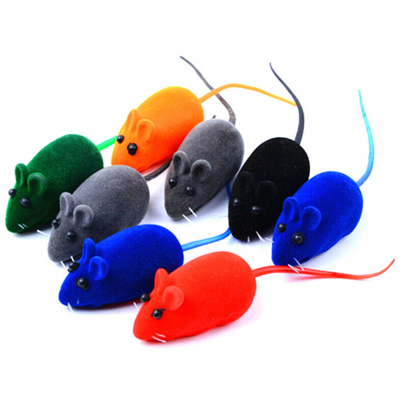 1pcs Rat Year Squeaky Sound False Mouse For Teases Cat Puppy Trainer Soun.l8