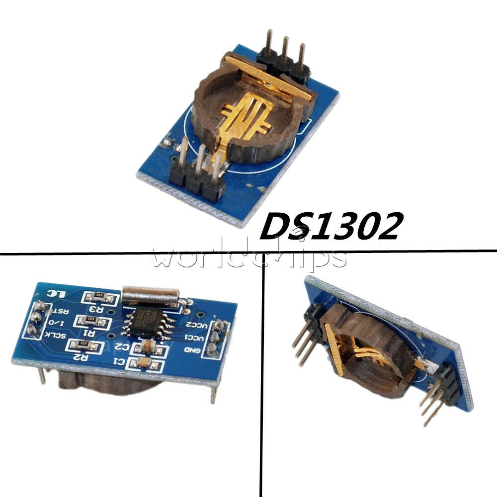 2PCS Arduino RTC DS1302 Real Time Clock Module For AVR ARM PIC SMD NEW