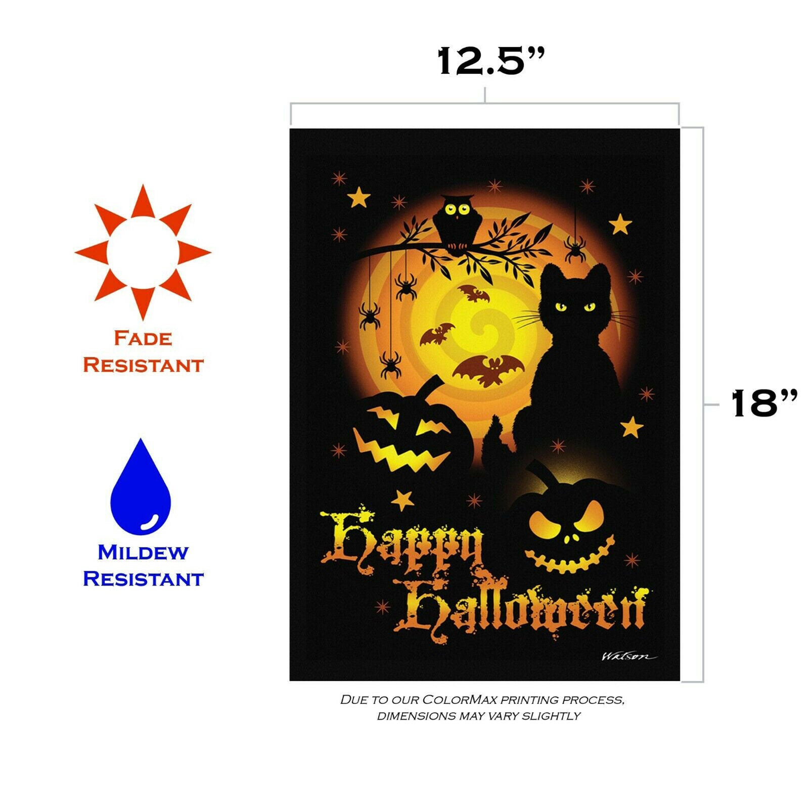 Toland Scary Halloween 12.5 x 18 Spooky Halloween Garden Flag