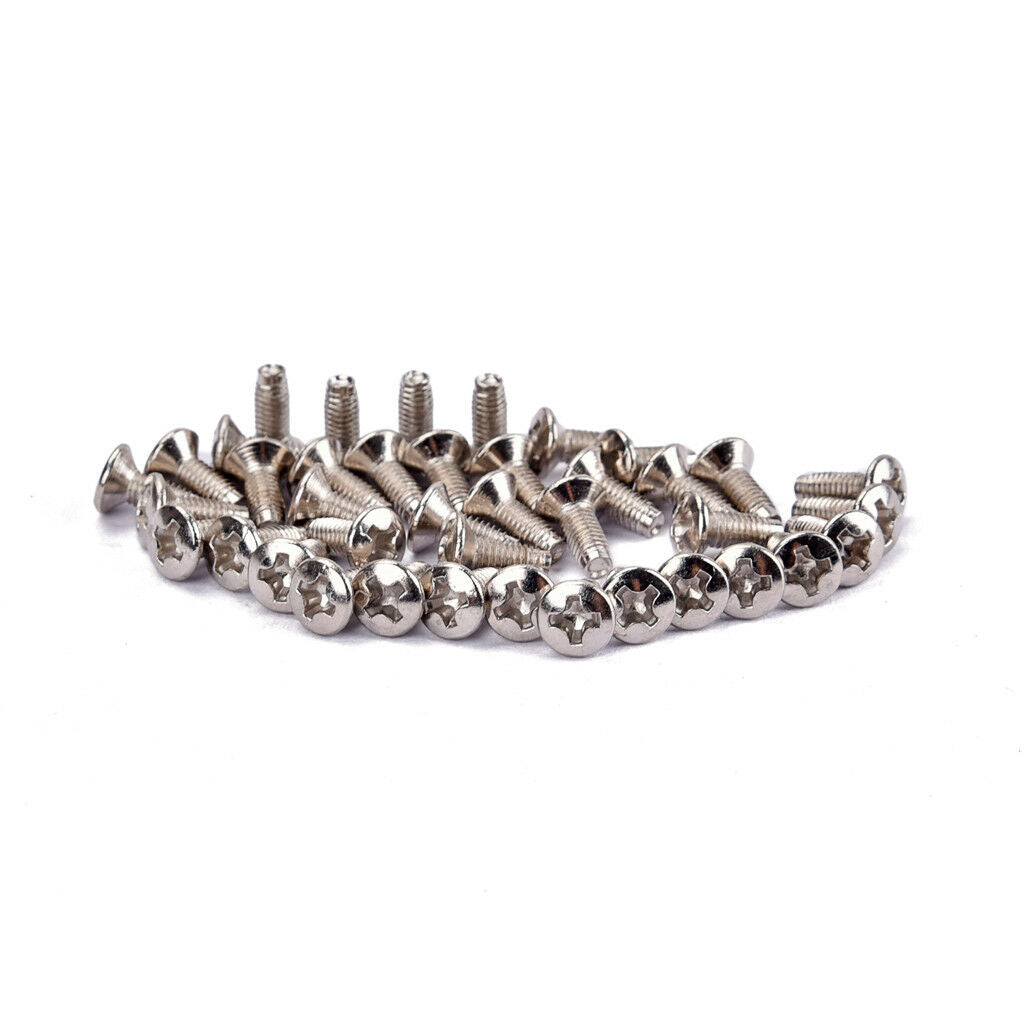 40 Pcs Durable Steel Guitar Screws Replacement for Musical Instrument Parts