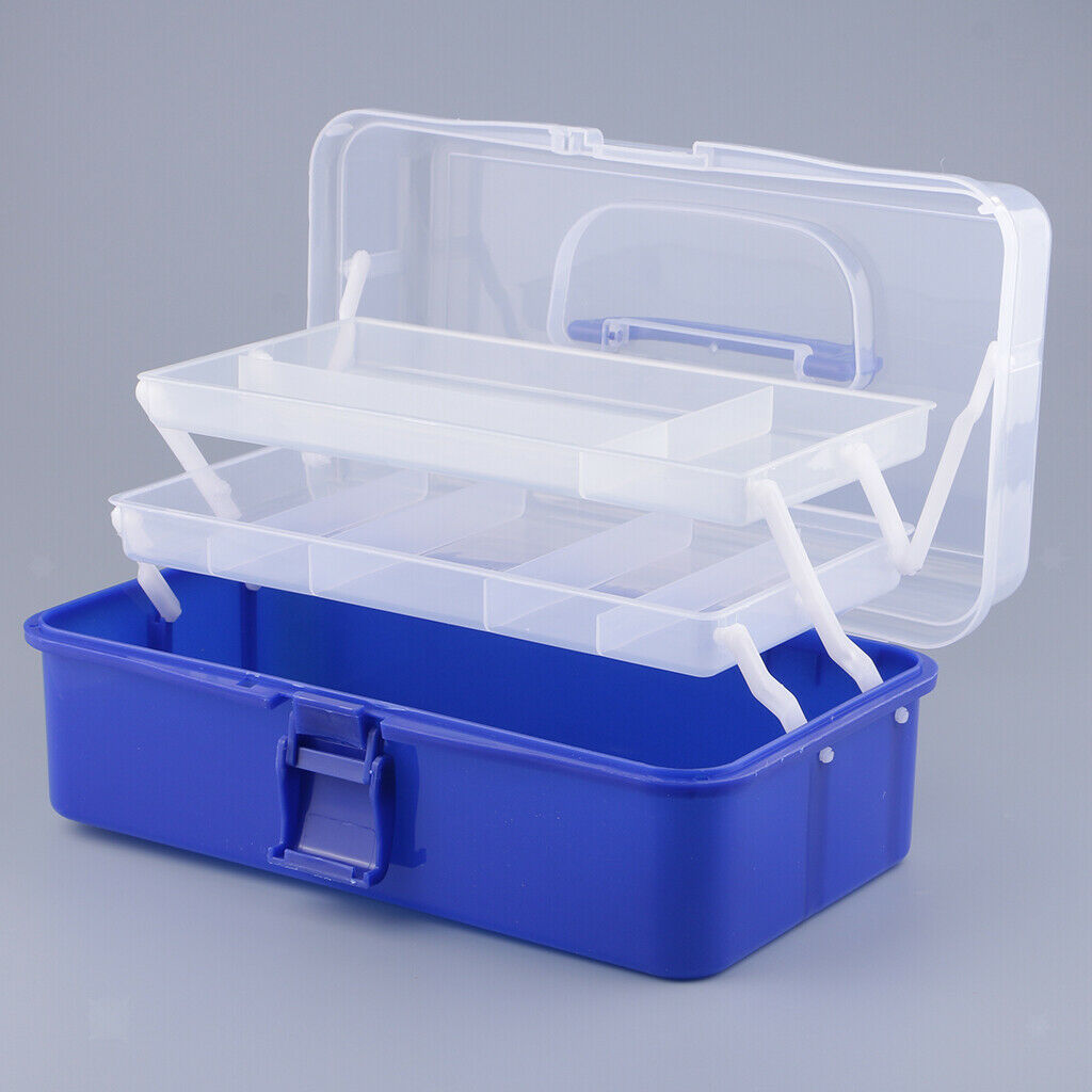 Multi Purpose Plastic Art Supply Tool Box Hobby Craft Storage Case Container