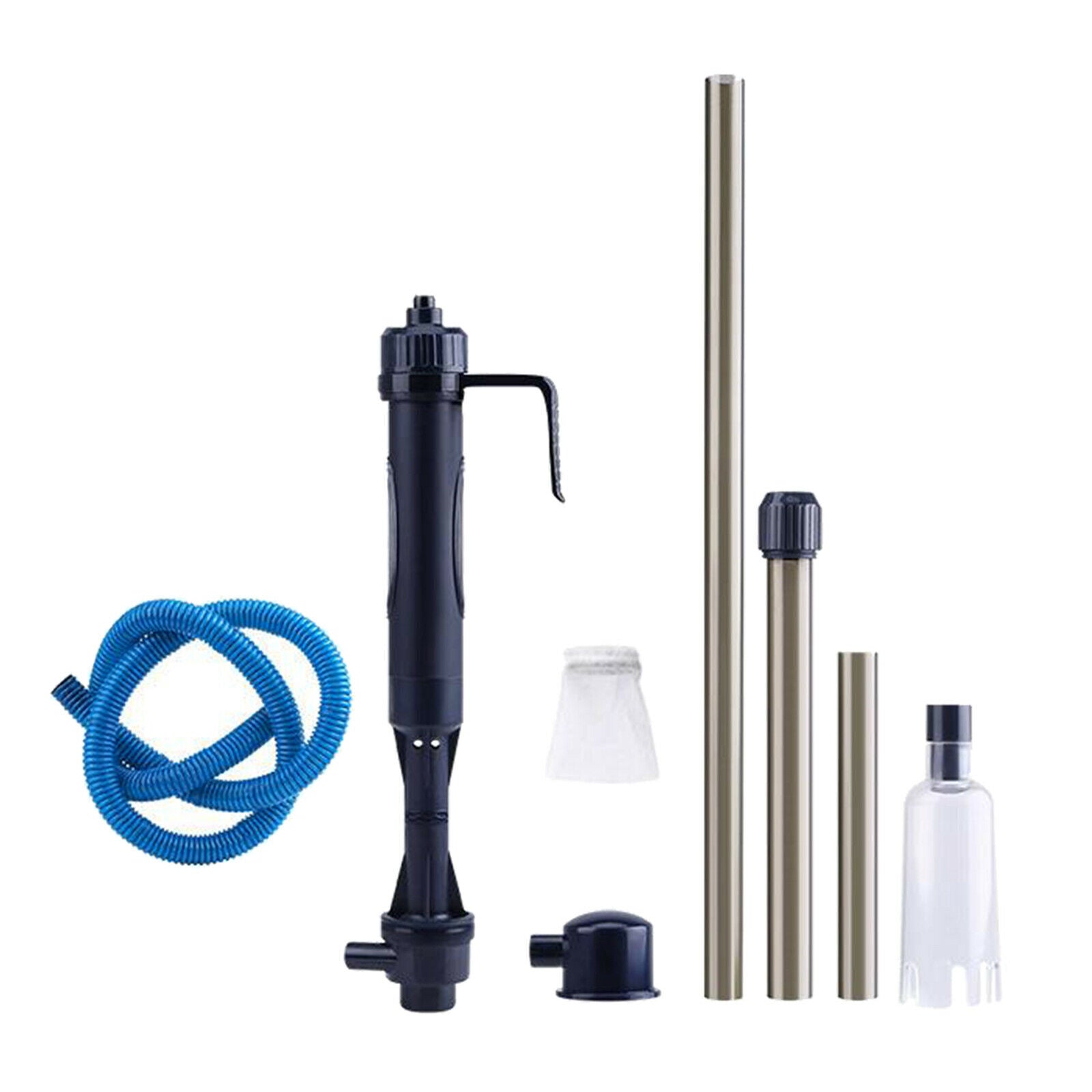 Aquarium Fishing Tank Vacuum Gravel Siphon Cleaner Water Change Pump Battery