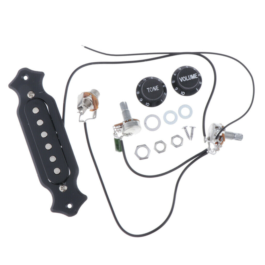 Pre Wired Soundhole  Pickups For 6 String Electric Cigar Box Guitar