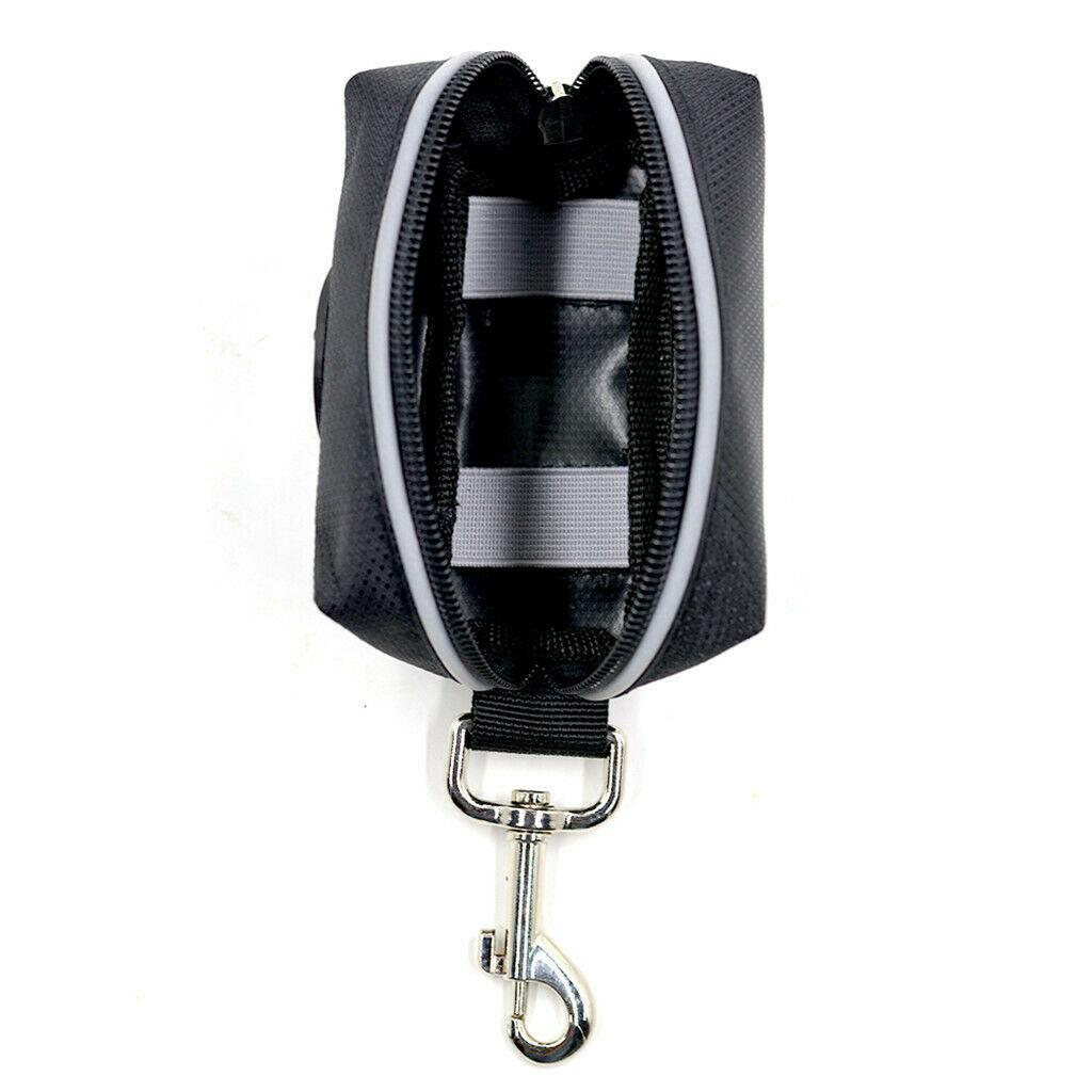 Dog Walking Portable Poo Bags Pet Support Bag Disposable W / HASP Metal Black