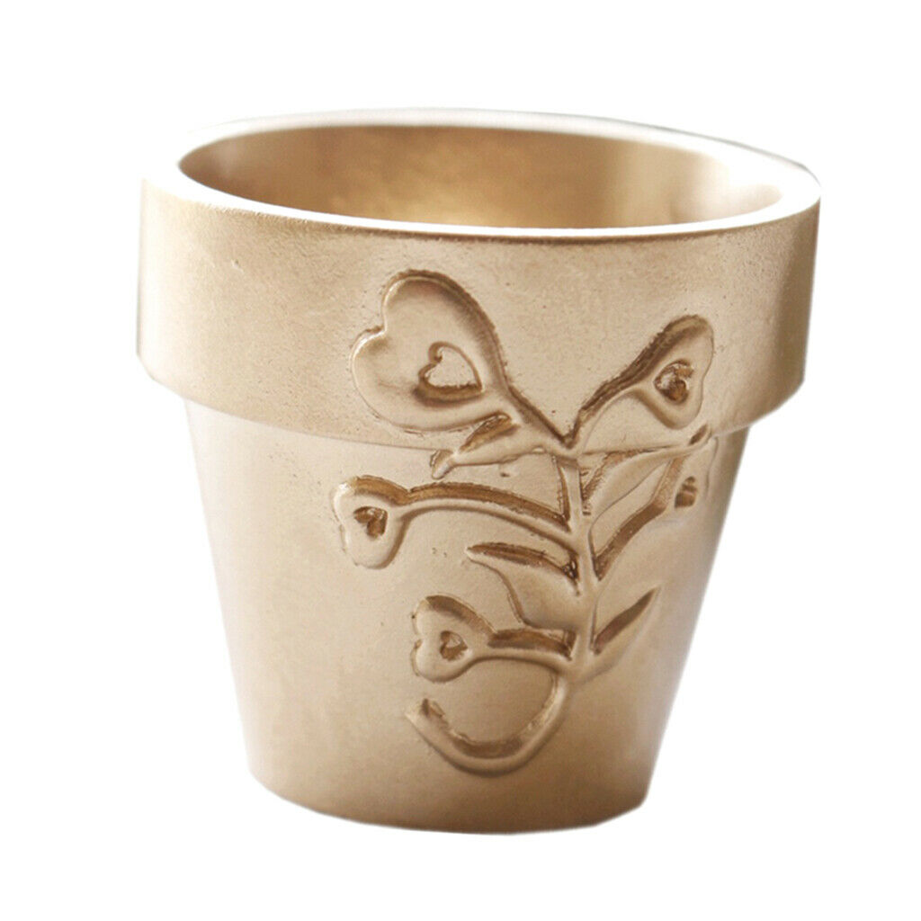 Mini Flowerpot Candy Bucket Golden Cute Creative Bucket