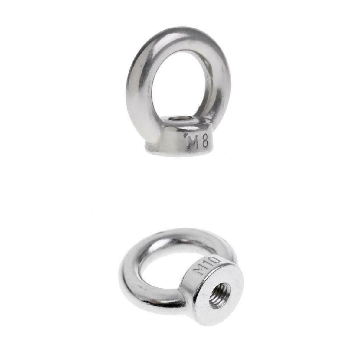 M8 M10 304 Stainless Steel Lifting Eye Nut Ring Shape Nuts Perfect for Many