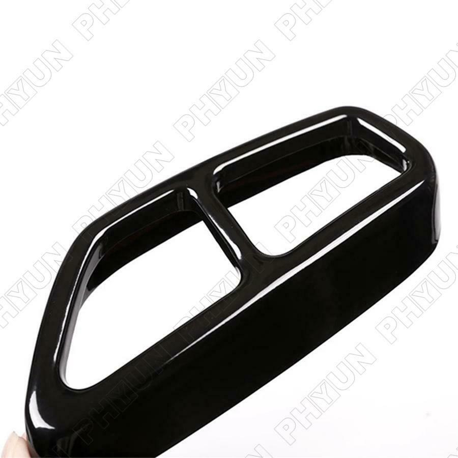 2x Car Dual Exhaust Pipe Tip Cover Trims For BMW 5 Series G30 G31 2017 2018