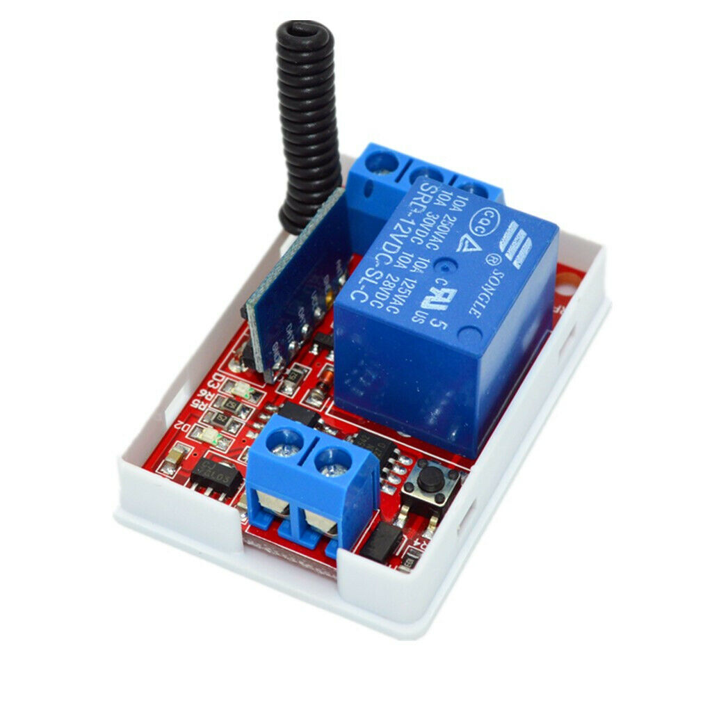 Switch Module 12V 1 Channel 433M Remote Control 2 Button Controller