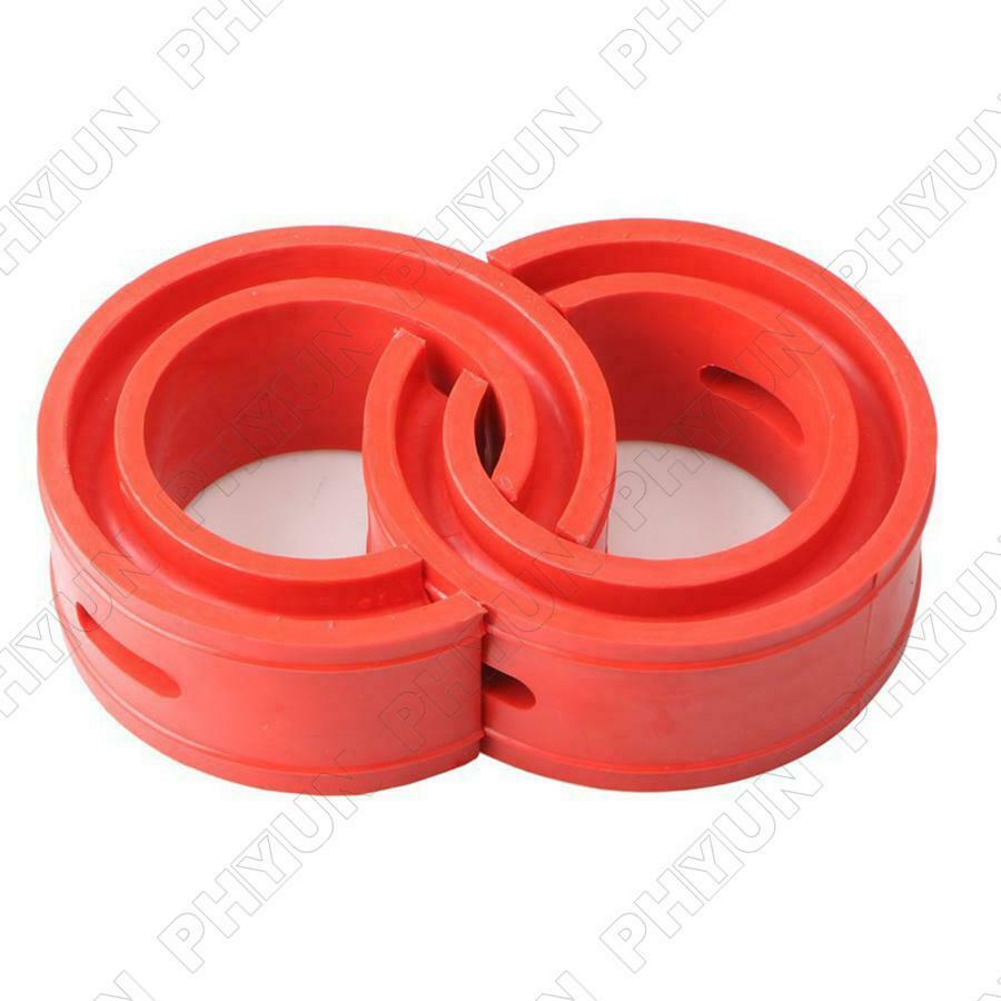2x Car Shock Absorber Spring Bumper Buffer Power Cushion Coil Damper Tool Red