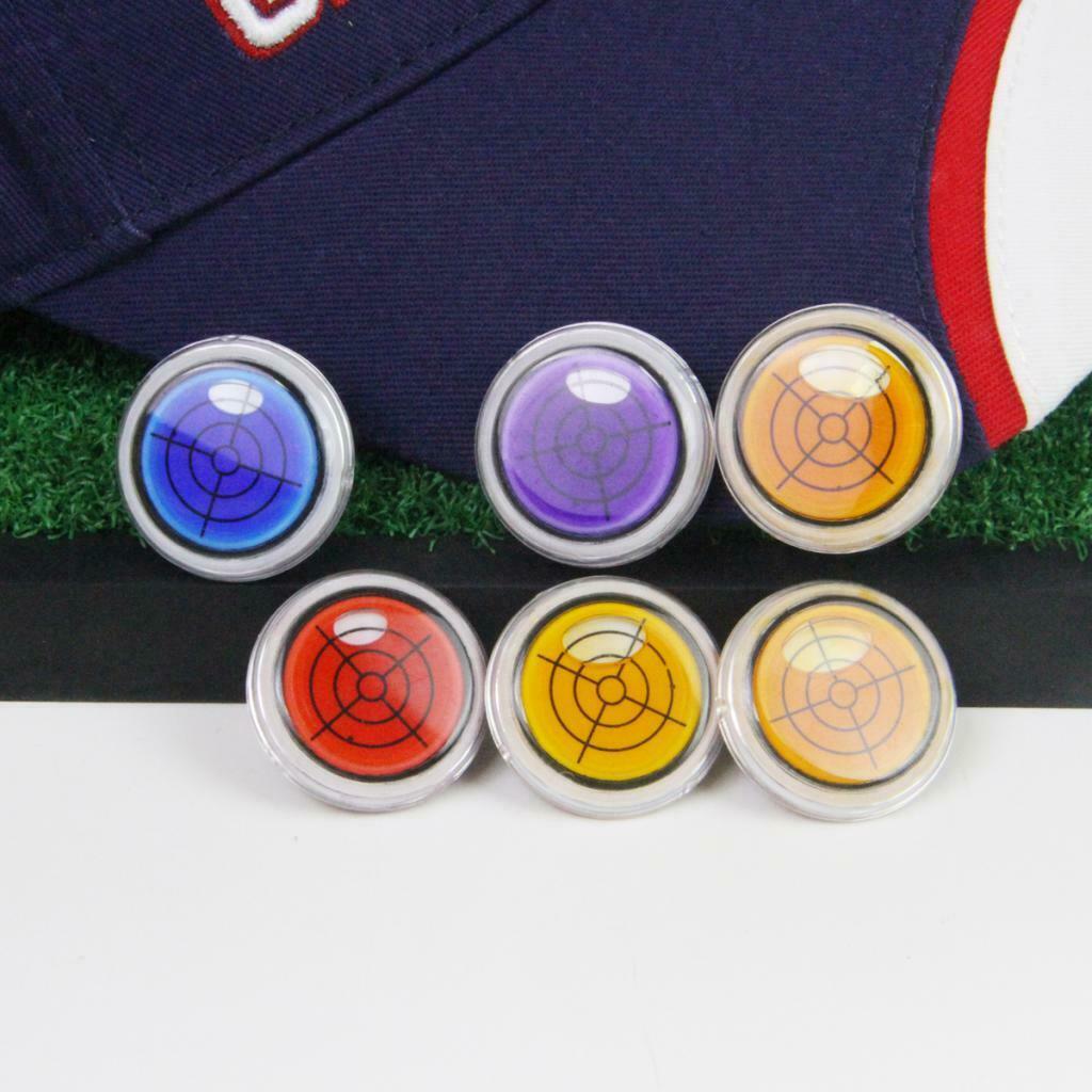 2pcs/Set Golf Ball Marker with Magnetic Hat Clip Gradienter Club Accessories