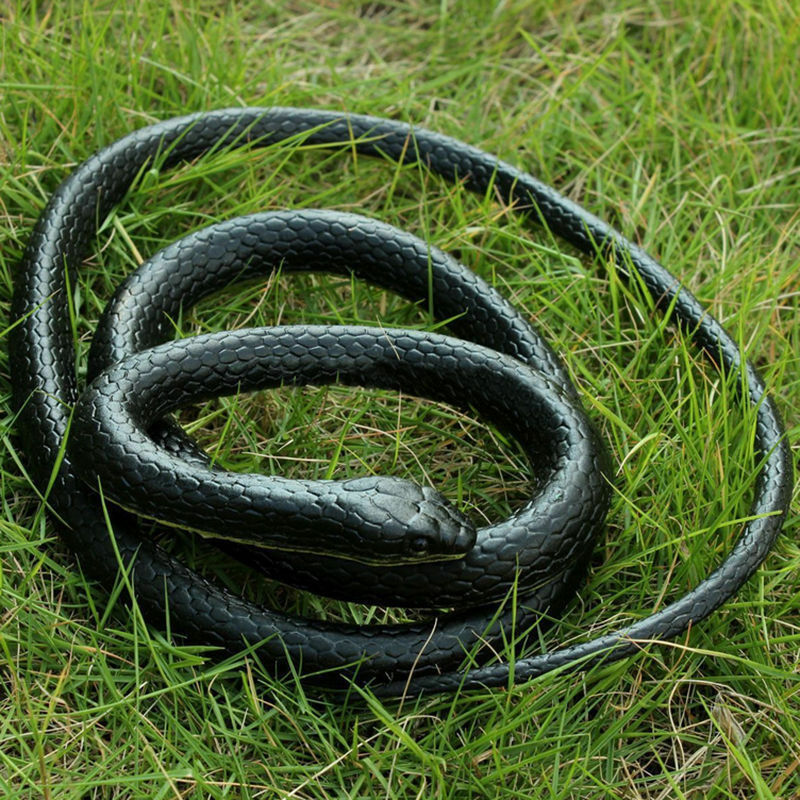 130cm Long RÃ©aliste Caoutchouc Souple Serpent Jardin HÃ©lices DrÃ´le Blague Jouet