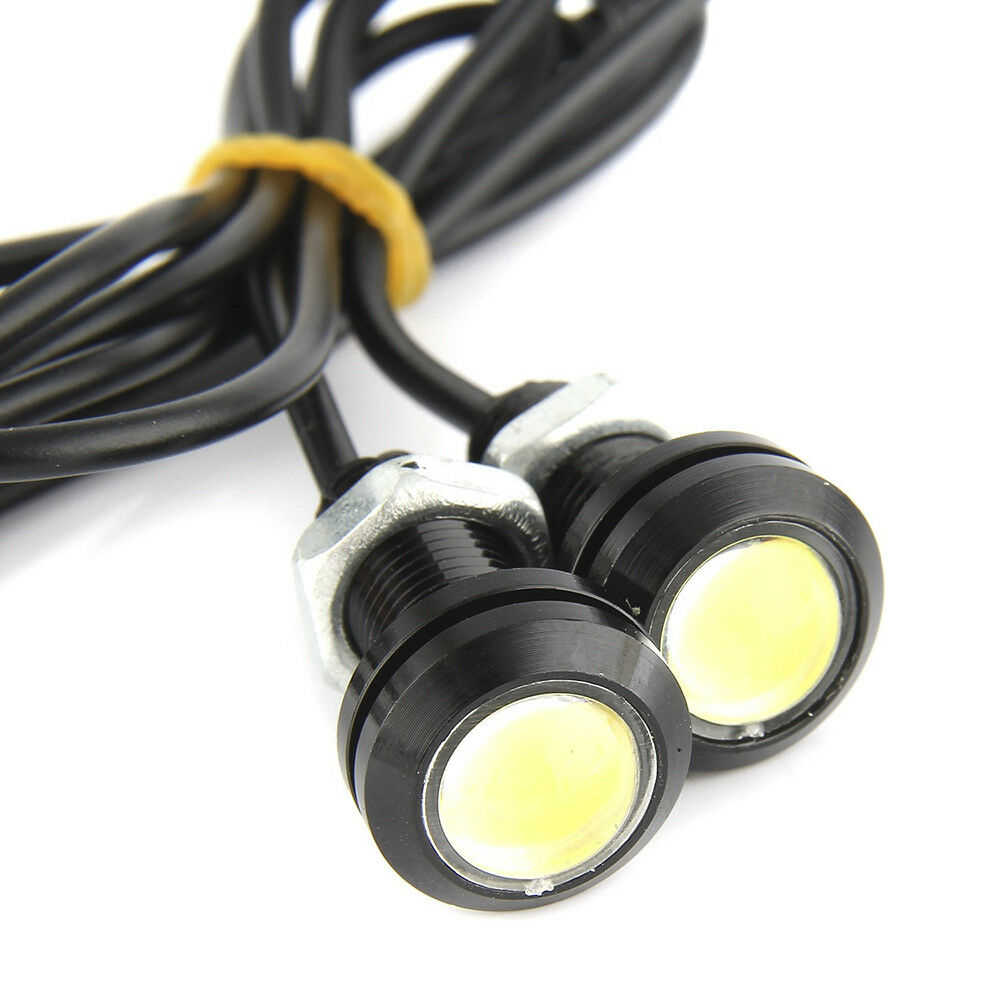 2Pcs White 12 LEDs 15W Eagle Eye LED Daytime Running DRL Backup Light Car Lamps^