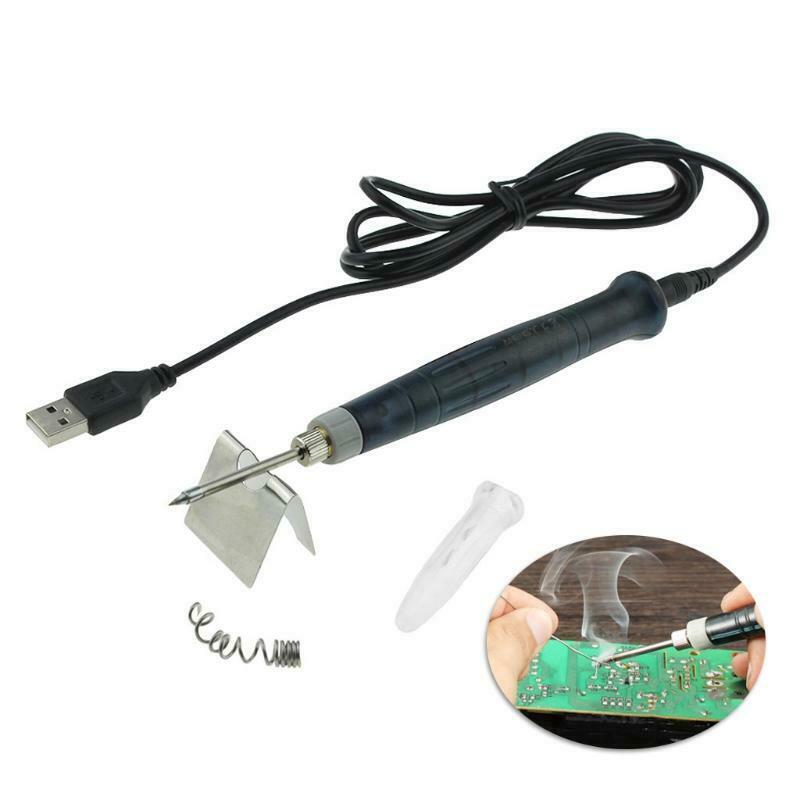 Mini Portable USB 5V 8W Electric Powered Soldering Iron Pen Tip Touch