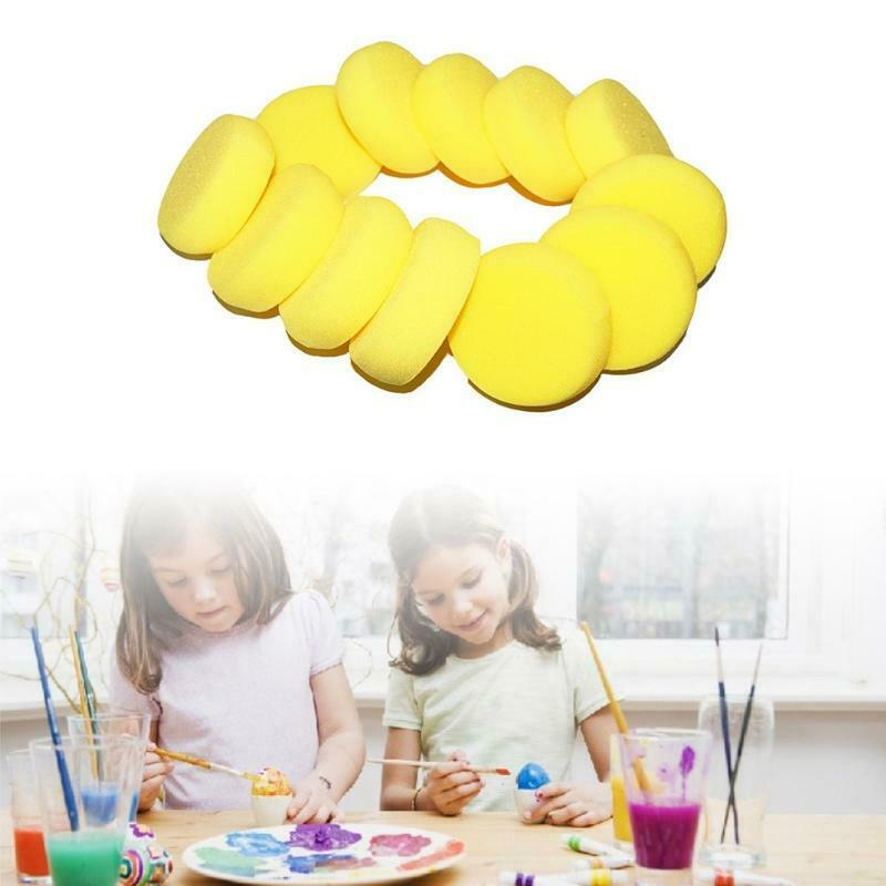 12Pcs Synthetic Sponges Round Watercolor Sponge for Artist Face Painting