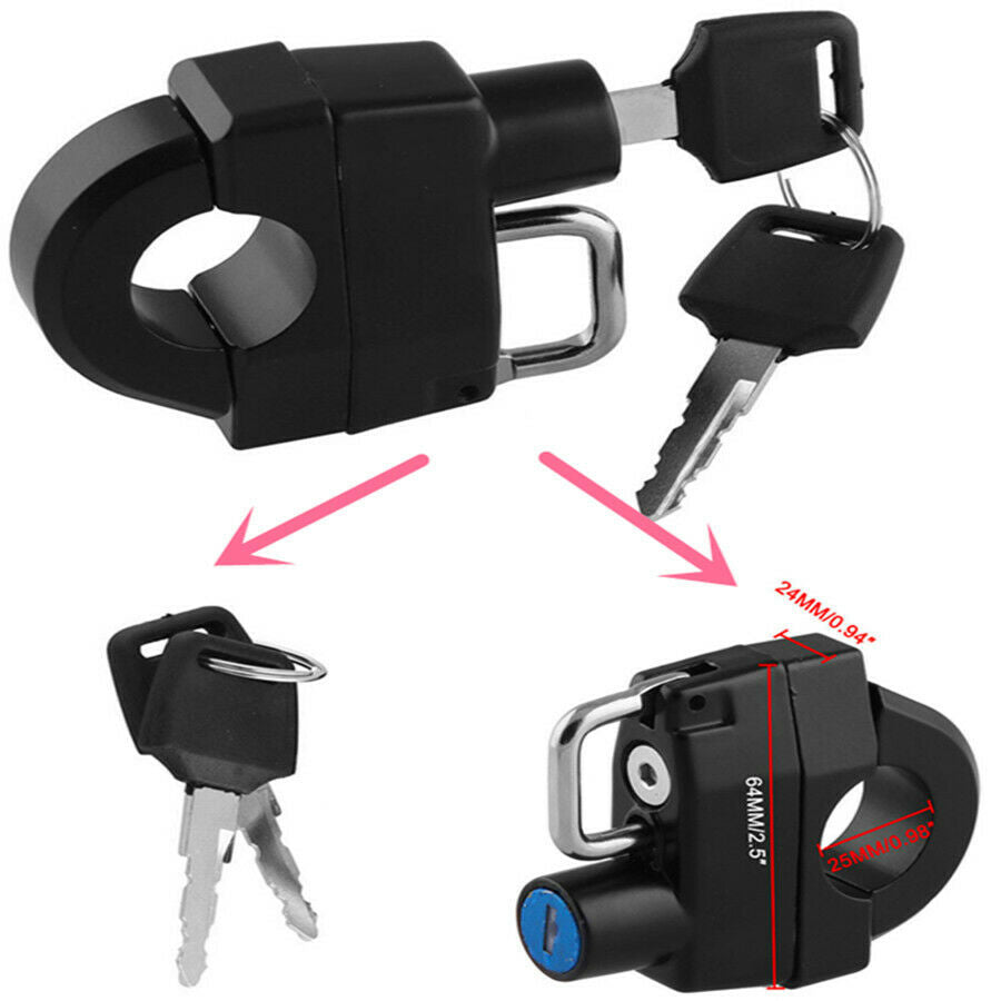 25mm Motorcycle Helmet Lock Key Padlock Handlebars Accessories for XL 883 1200