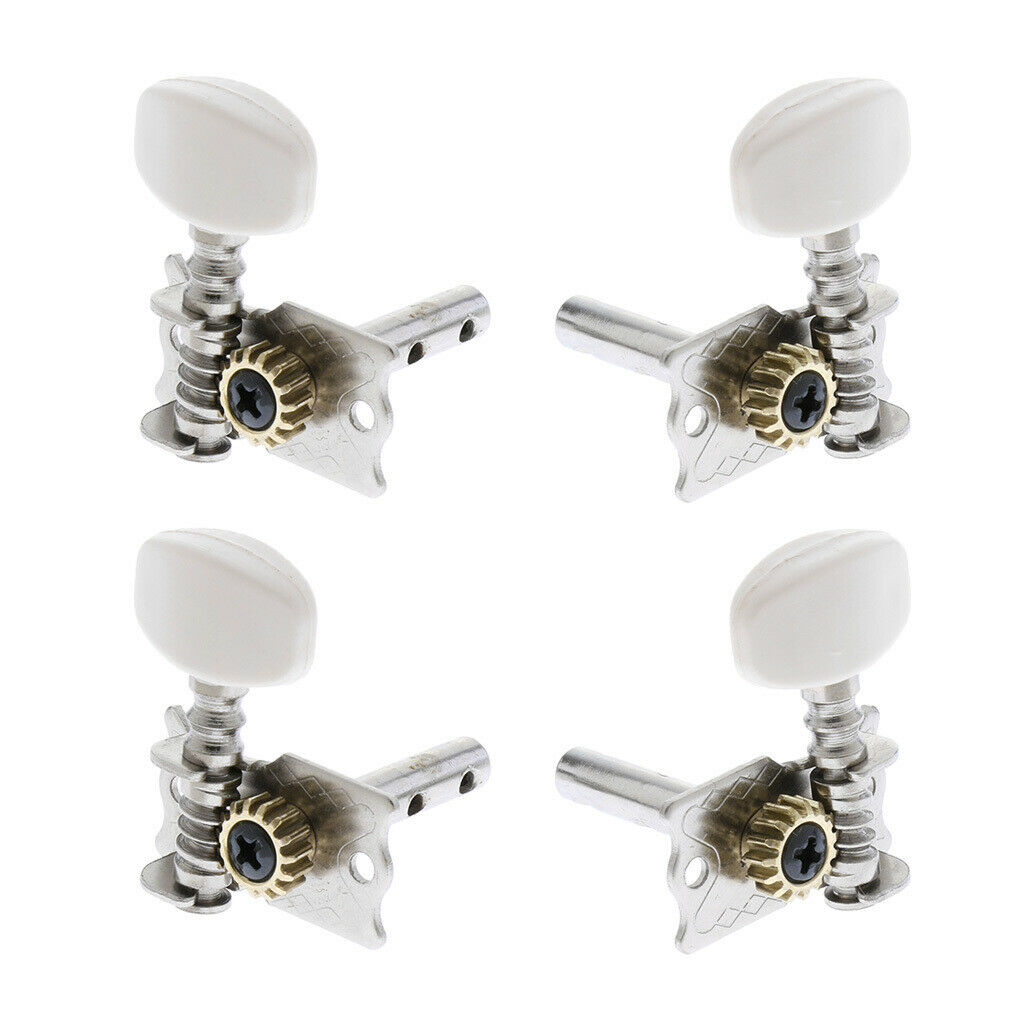 4pcs Guitar String Button Tuning Peg Key Round Tuners for Ukulele Uke Guitar