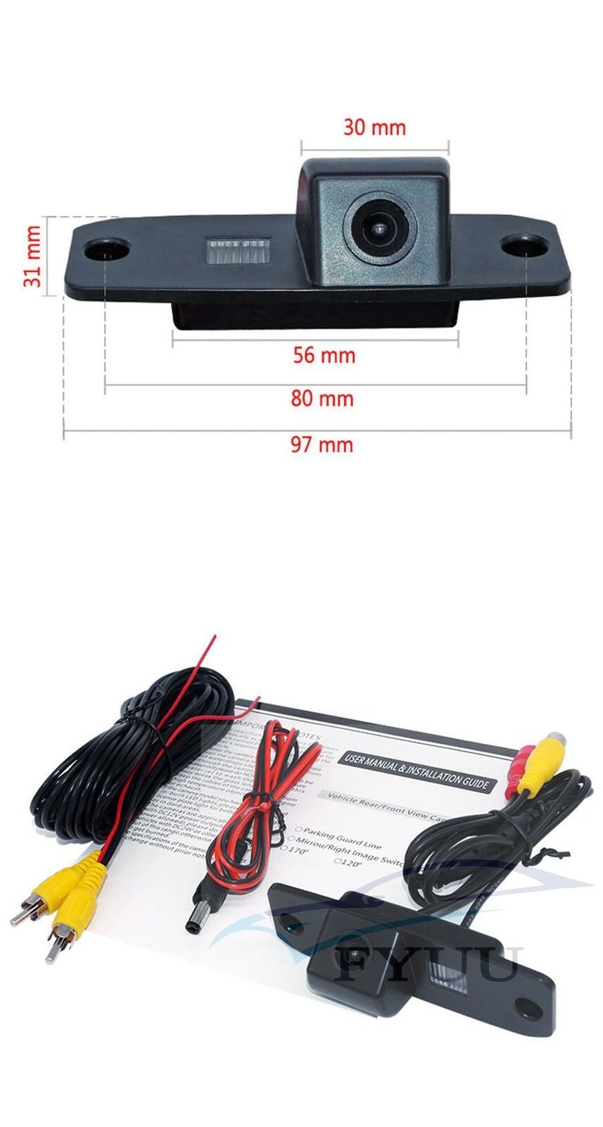Car Rear view Camera rearview reverse for Hyundai Tucson Accent Elantra Sonata