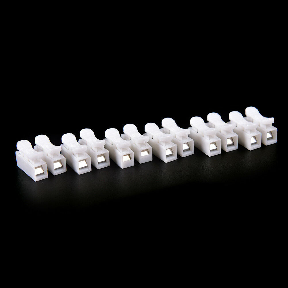 30x Self Locking mini 2Pin Cable Connectors Quick Splice Lock Wire Terminals Re