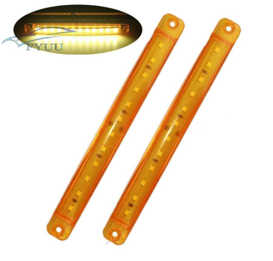 20PCS  For Trailers 12LED DC 24V 172*18 mm Truck LED Side Marker Parking Lights