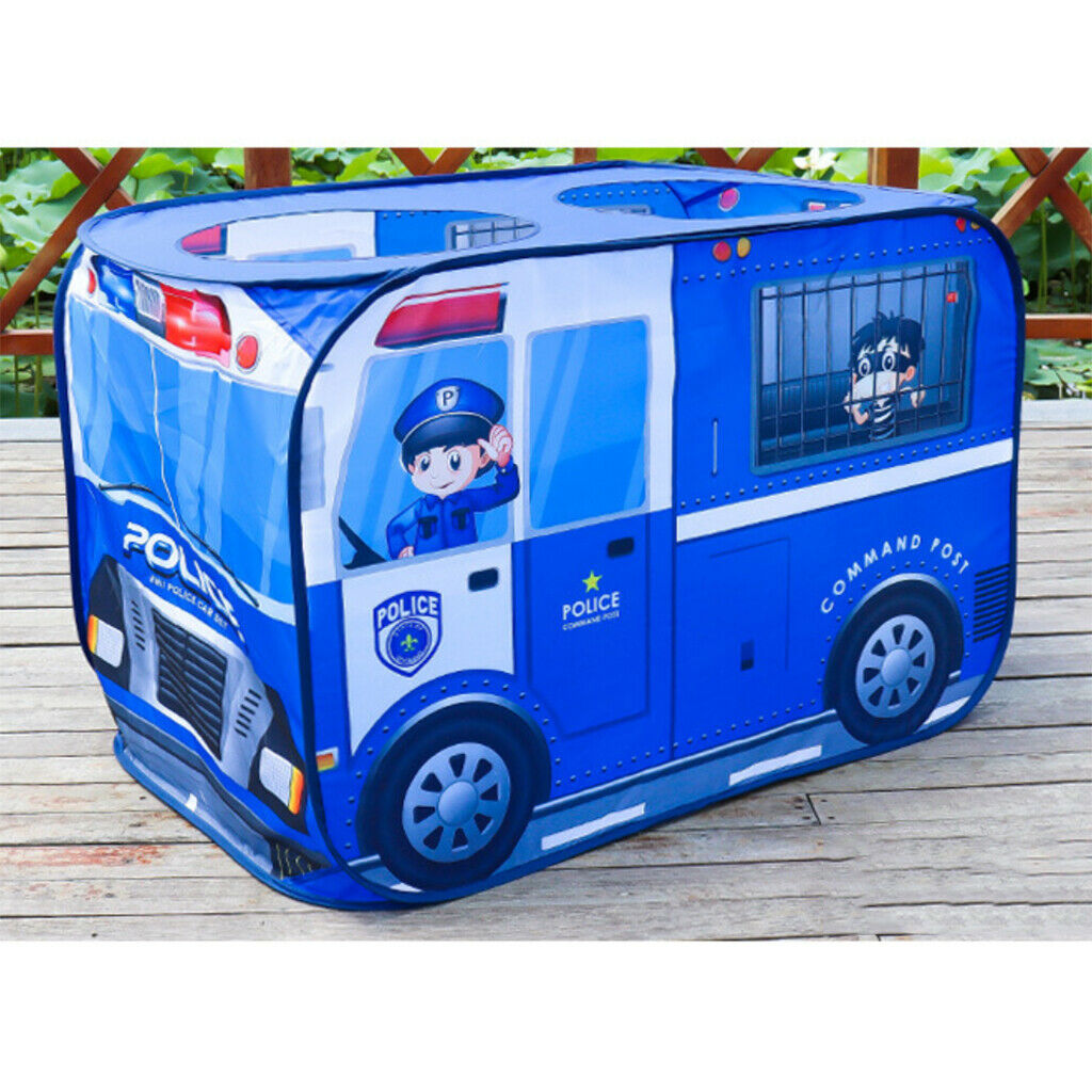 Collapsible Child Play Tent Large Space Police Car Tents Playground Toys