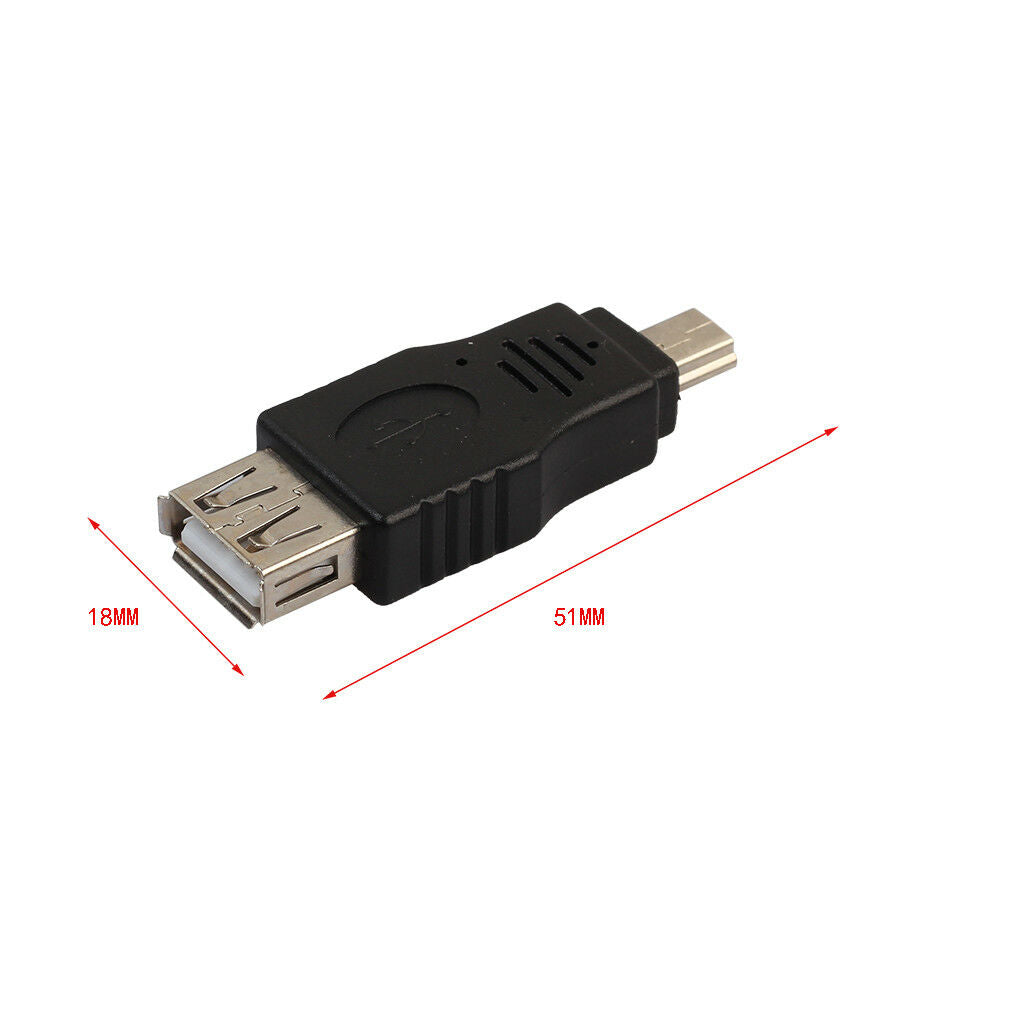 12Pcs/Set Android Phone Mini 5Pin ,USB Micro , USB 2.0 OTG Converter Adapter