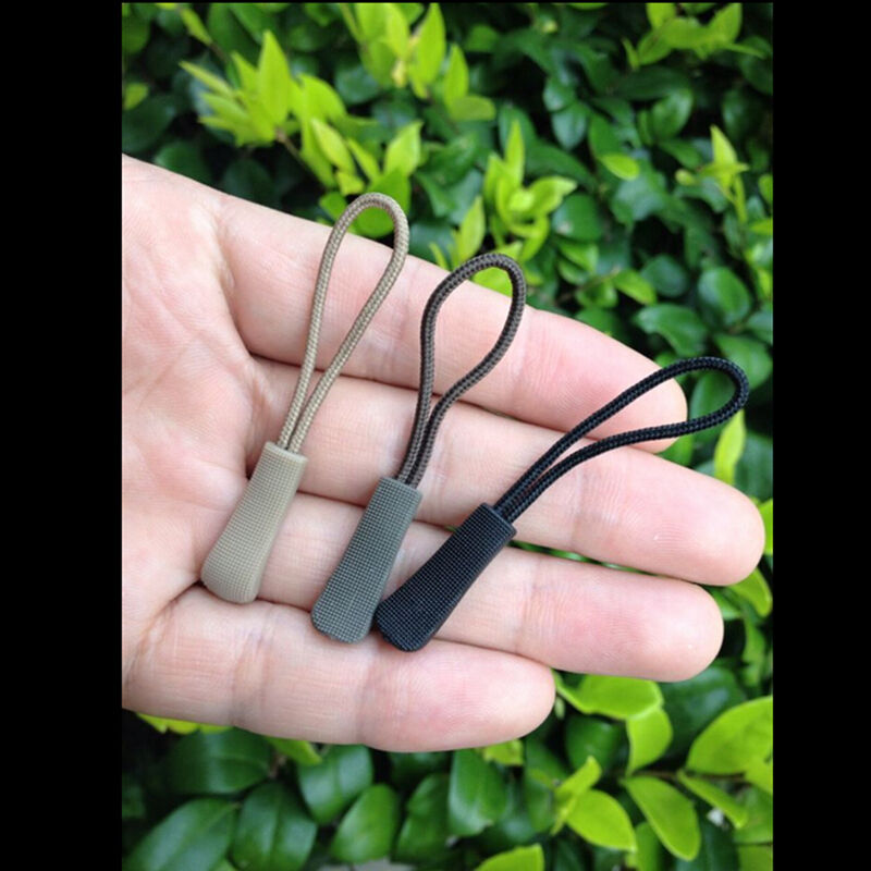 10PCS EDC Zipper Pulls Cord Rope Ends Lock Zip Clip Buckle For Bags  DD