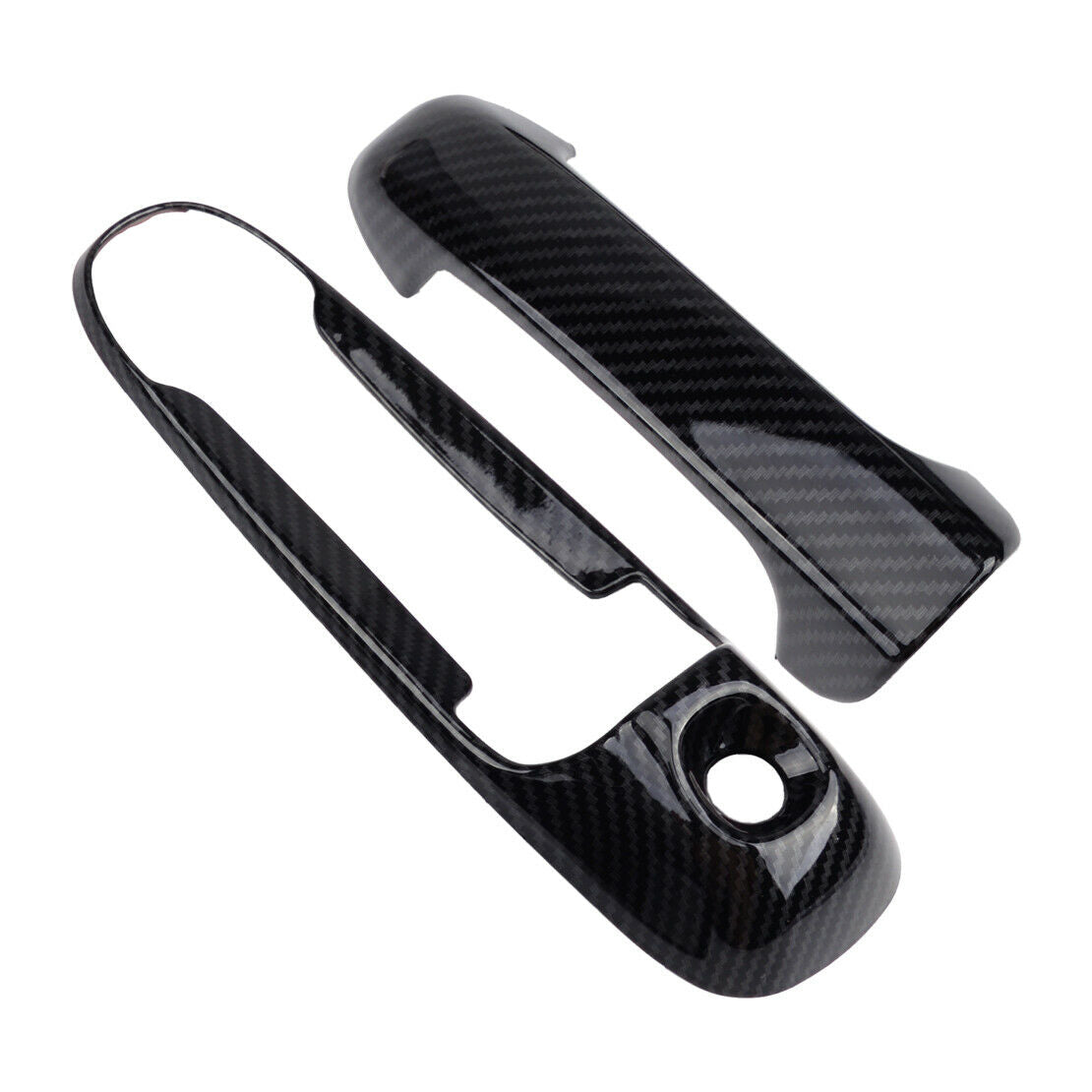 Carbon Fiber Style Door Handle Cover Trim fit for Dodge Ram Dakota Durango Black