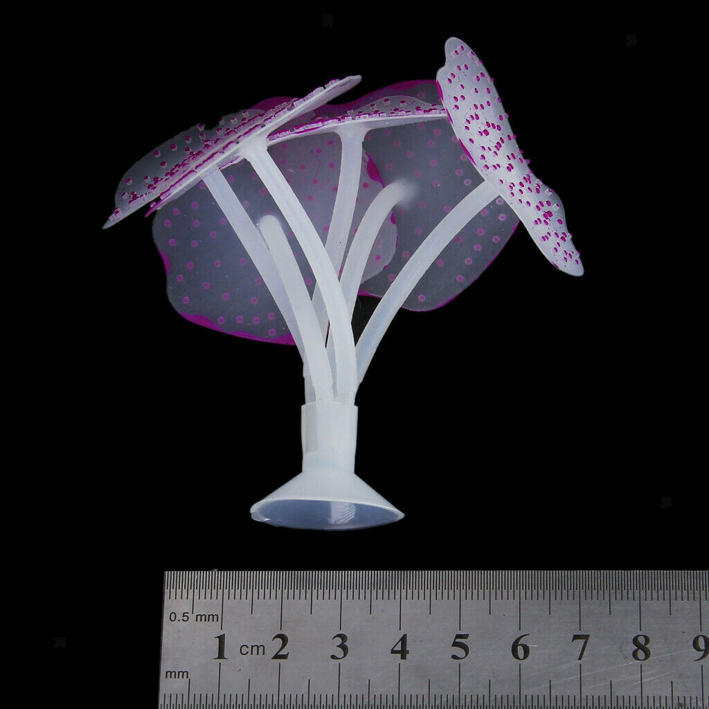 Silicone Aquarium Fish Tank Decor Artificial Coral Plant Underwater Decoration -