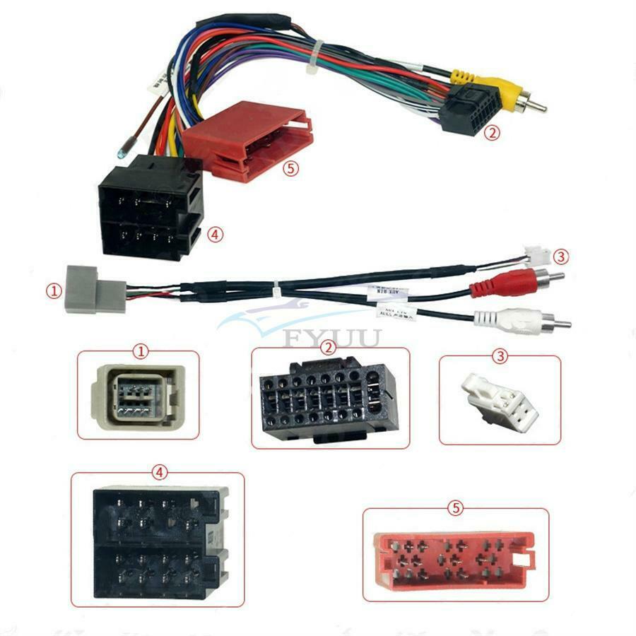 1× 16 PIN Vehicle Audio Wiring Harness With USB Cable For Lada Vesta 2006-2016