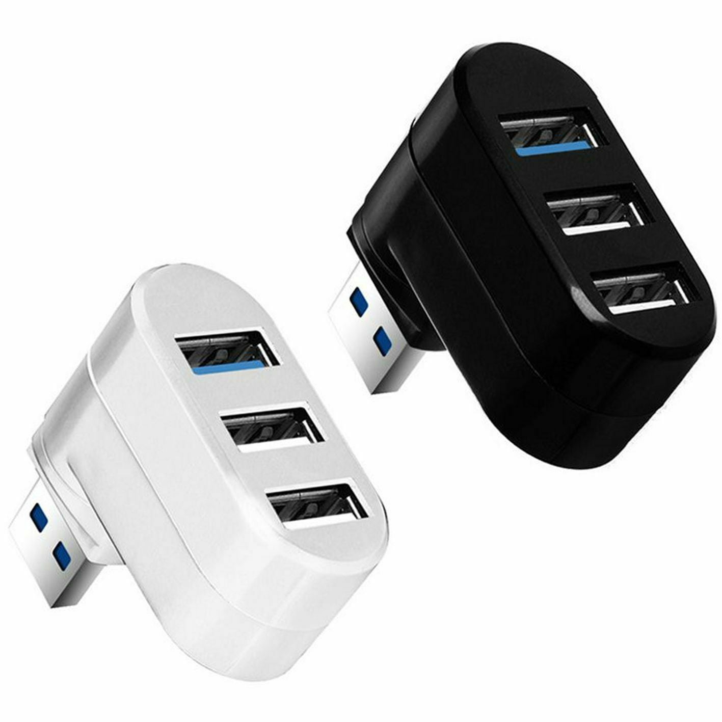 Mini Data Transfer 3 Ports USB 3.0 Hub Adapter Splitter Box For PC Laptop