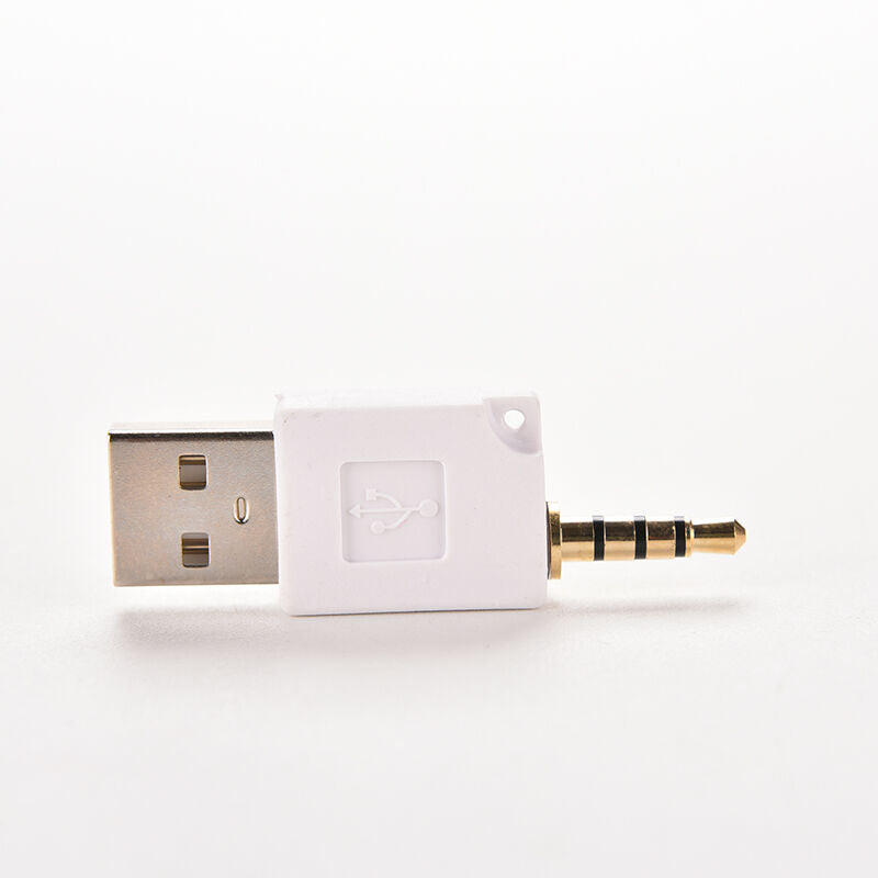 Unique 2X 3.5mm Male AUX Audio Plug Jack to USB 2.0 Male Converter Adapte.l8