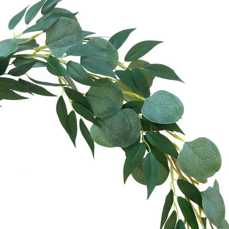 2Meter Artificial Eucalyptus Leaves Vine Greenery Garland Wedding Party Room DD3