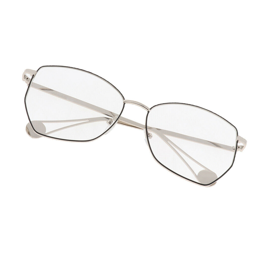 Retro Metal Frames Glasses Spectacle Frames Visual Aid Clear With