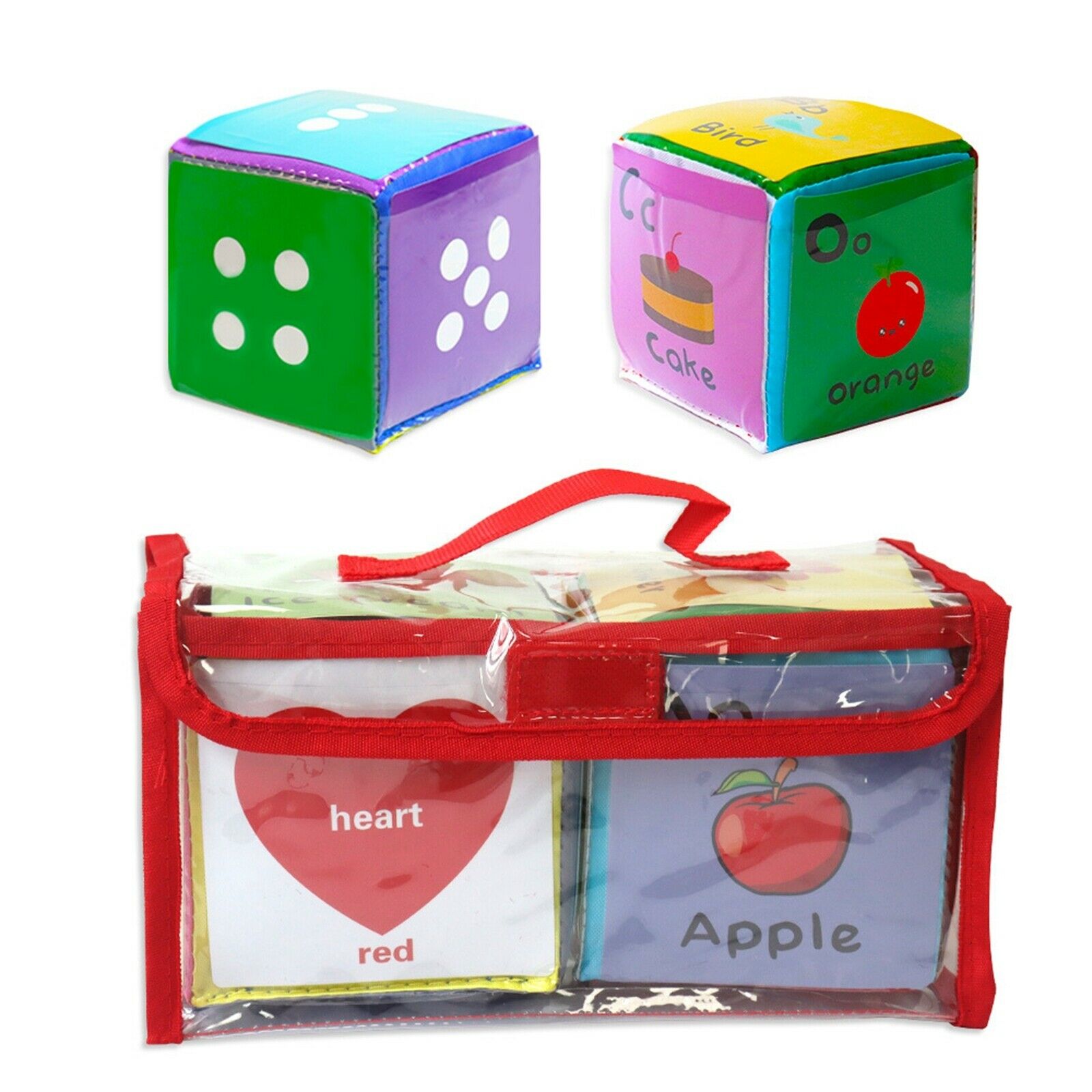 2pcs 4inch Playing Game Dices Educational Toys, Diy Learning Playset for Eearly