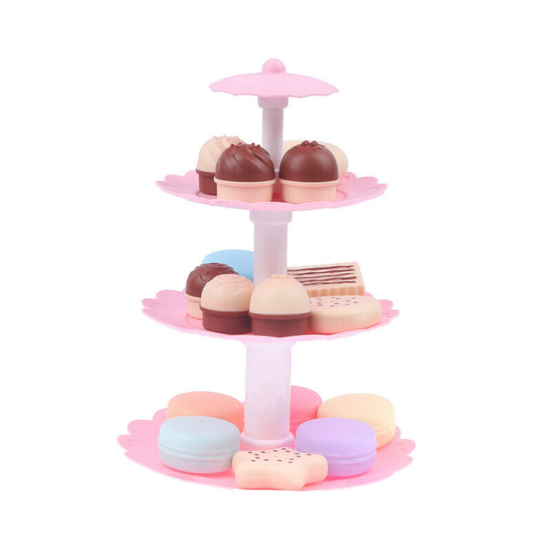 Kids Children Cake Desserts Party Tea Set Pretend Role Play Food Toys GiftsB DF