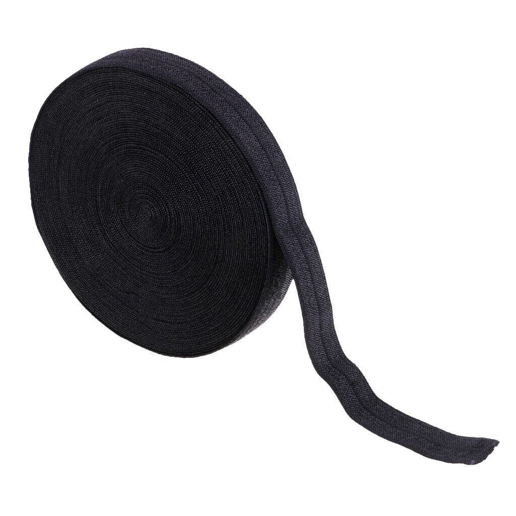 Prettyia 10 Meters Cotton Elastic Band Sewing Trims 15mm Width Black