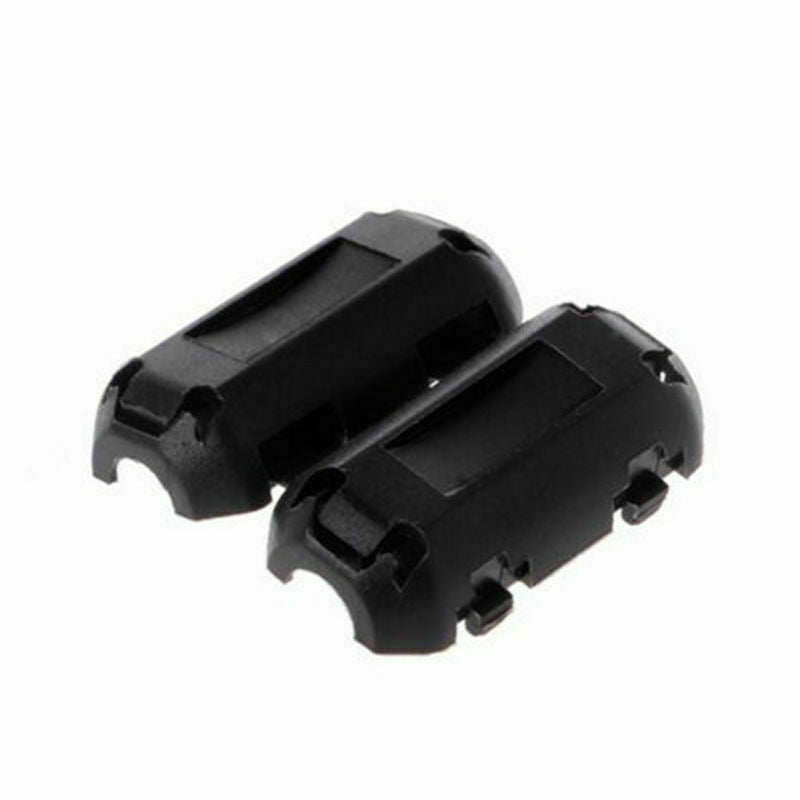 5pcs 5mm Clip-on Noise Ferrite Core Ring Bead Filter RFI EMI Cable Clip Black