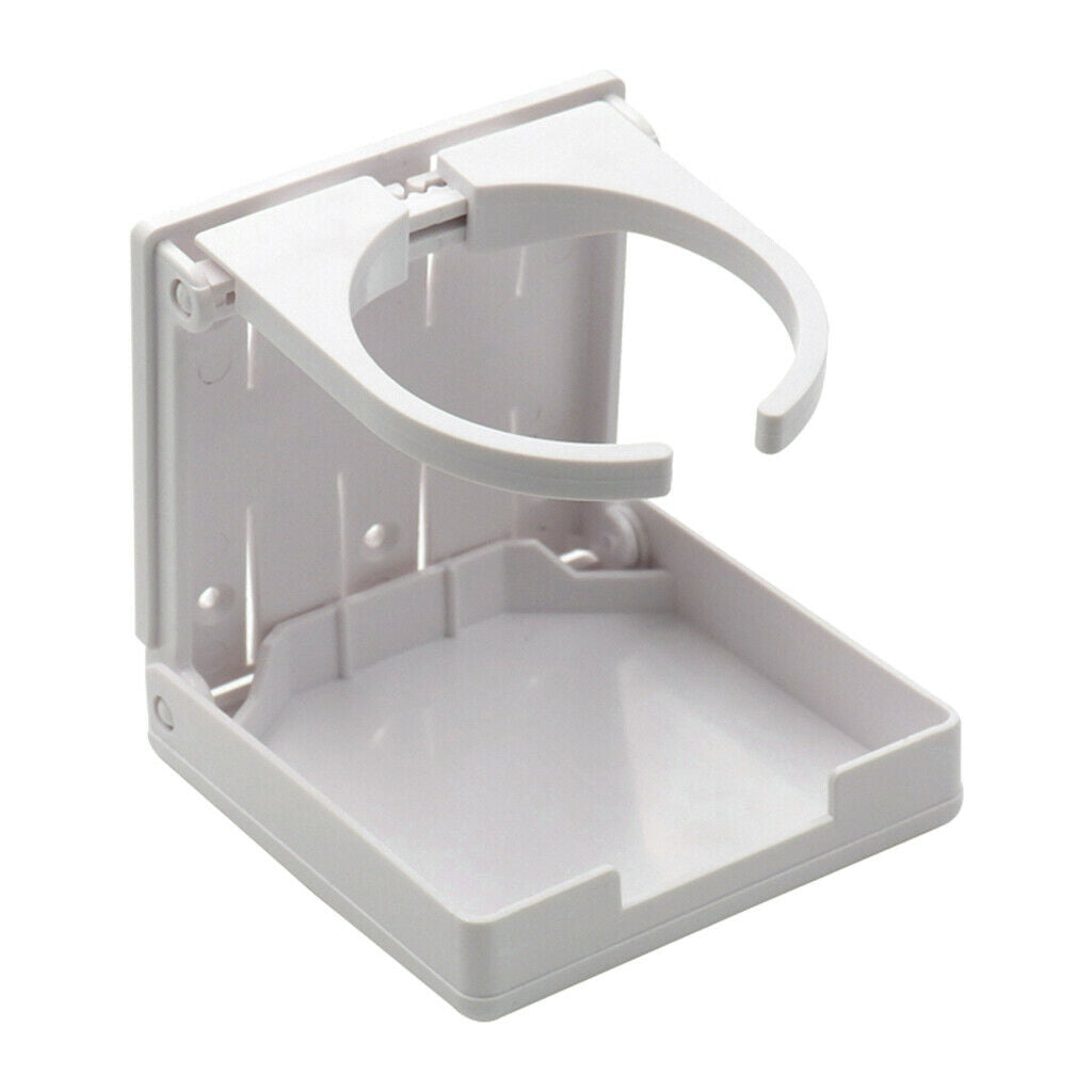 Durable Bottle Drink Cup Holder WHITE For Car Boat Marines Plastic