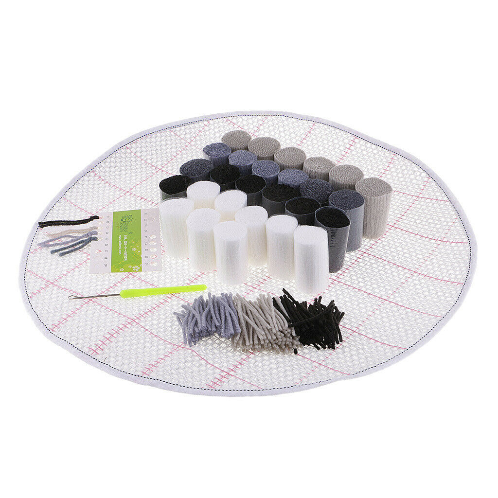 Football Lock Hook Carpet Kit Craft Cushion + 3 Pieces Wooden Lock Hooks