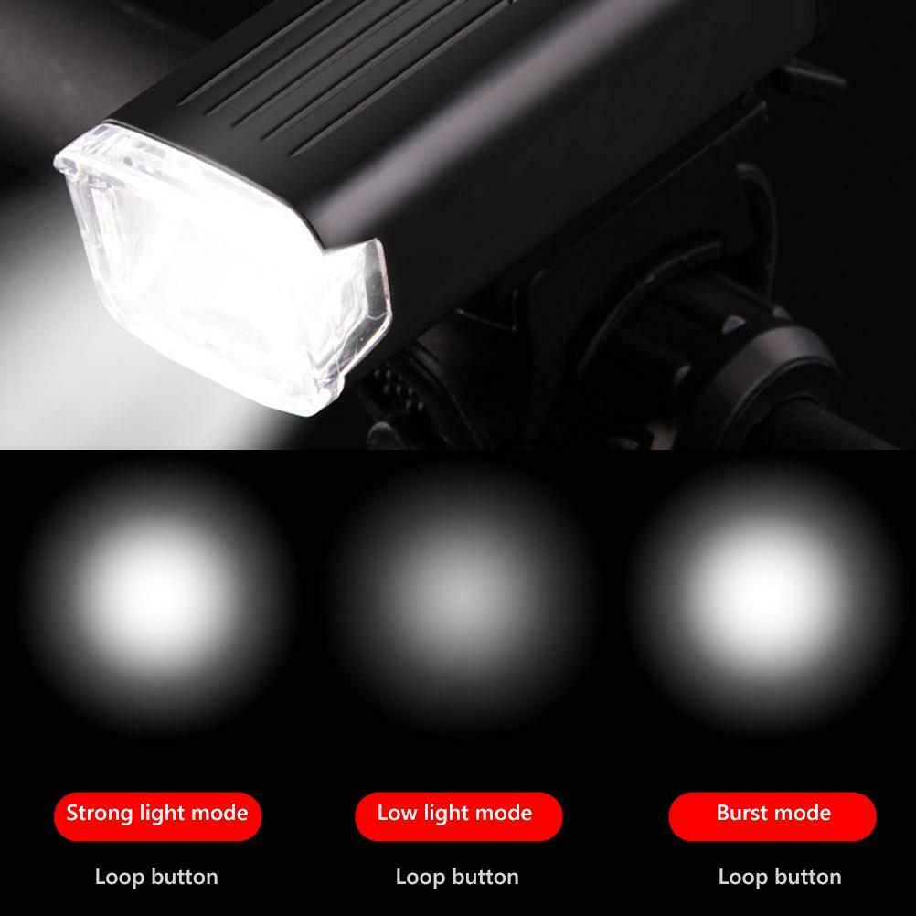 Light for Bike USB Rechargeable Set Super Bright Front Light Warning Rear Light