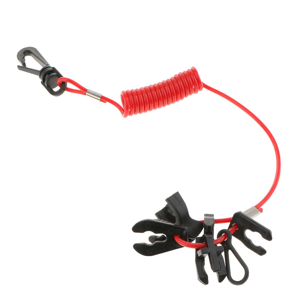 Universal Kill Switch 7 Keys Set Lanyard For Yamaha Outboards